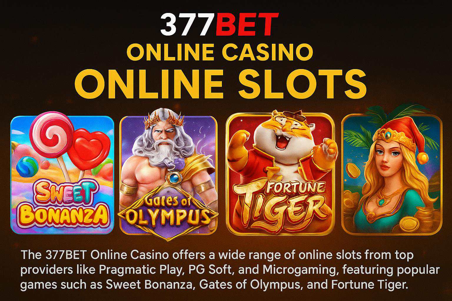 Explore o mundo das slot machines no 377BET Casino